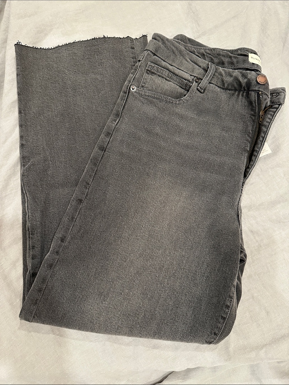 Oliver Logan Aberdeen Highrise Grey Jeans